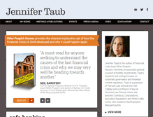 Tablet Screenshot of jennifertaub.com